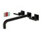 Kingston Brass KS6050CKL Wall Mount Tub Faucet, Matte Black KS6050CKL - alternate 1